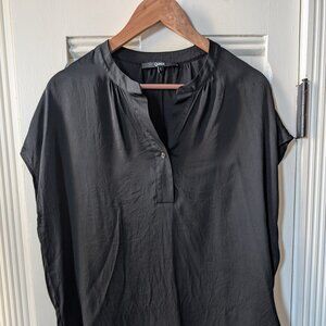 Quince Sleeveless Top - Size L, Black, Silk